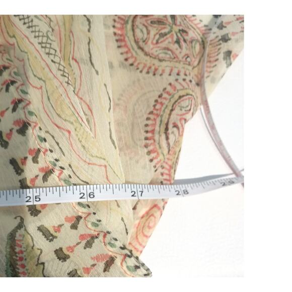 LOVESTITCH Butter Yellow Boho Style Swimsuit cover Kimono S/M - Picture 6 of 8